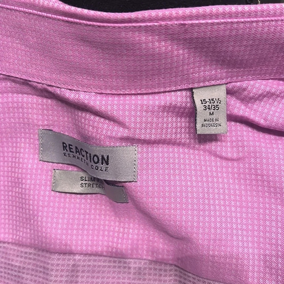 Pink Kenneth Cole Reaction Button Up - Picture 5 of 6